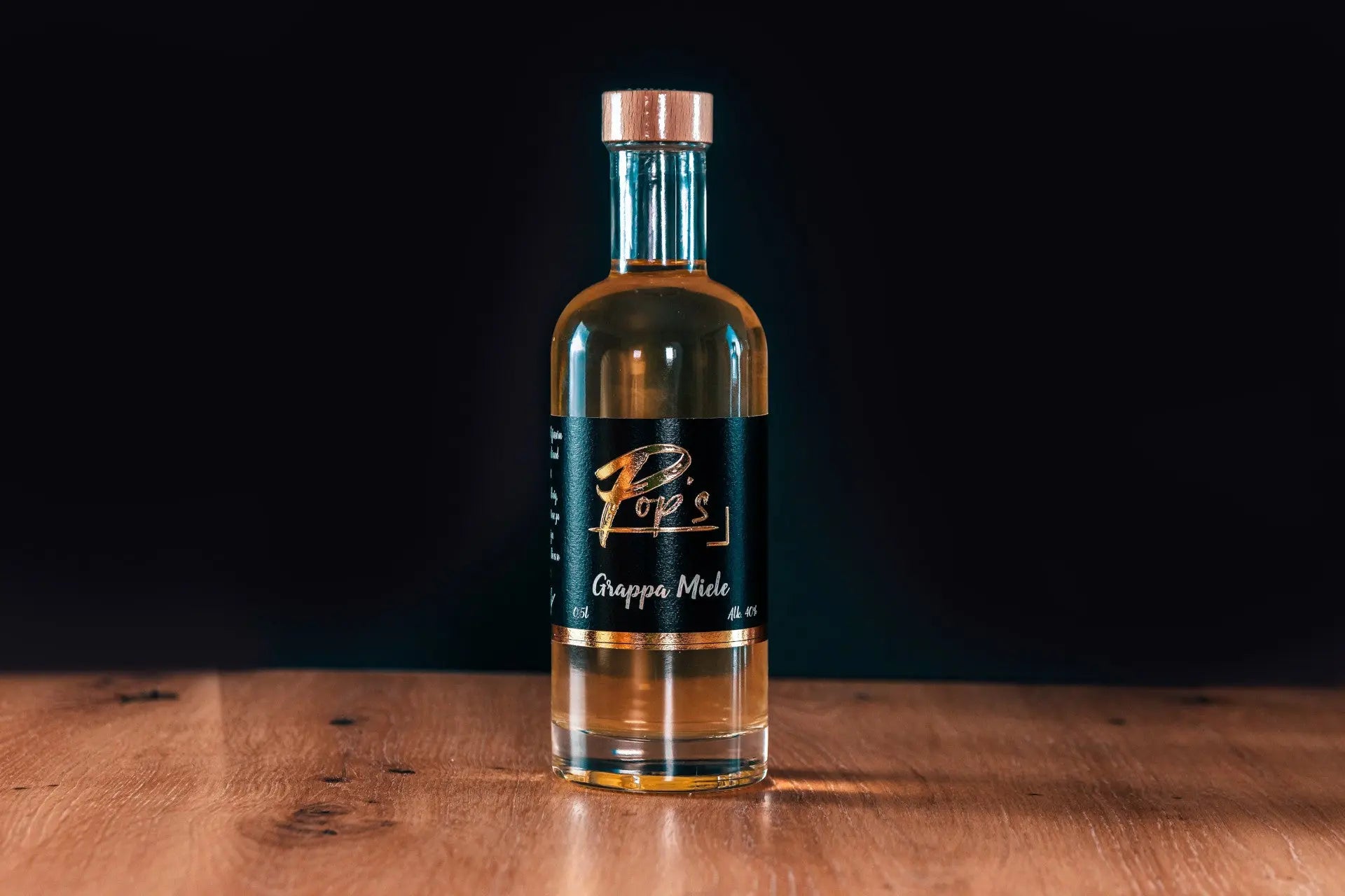 Italienischer Grappa Miele Gin Pops nur Flasche