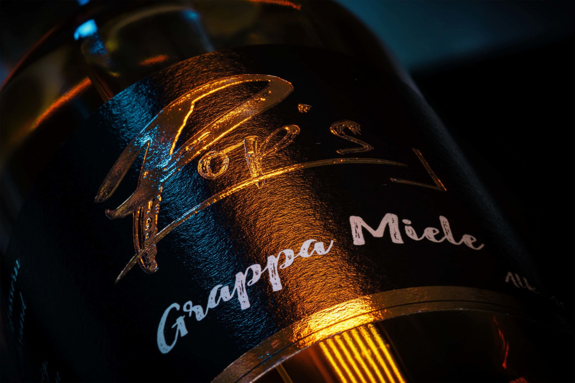 Italienischer Grappa Miele Gin Pops Titel